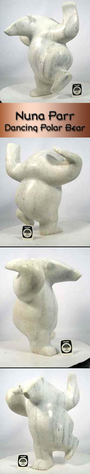 dancing polar bear sculpture